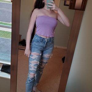 Purple tube top